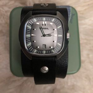 Fossil Watch w/ Leather Band